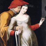 Les amoureux_Ecole de Fontainebleau_seconde moitié du XVIe siècle